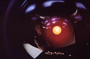 Escena de la película 2001: Odisea en el espacio, de Stanley Kubrick.