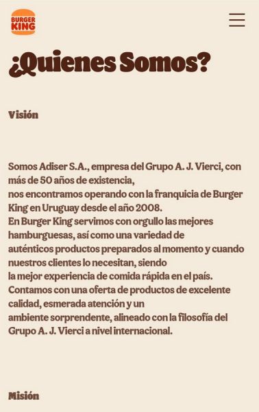 Burger King frente amplio