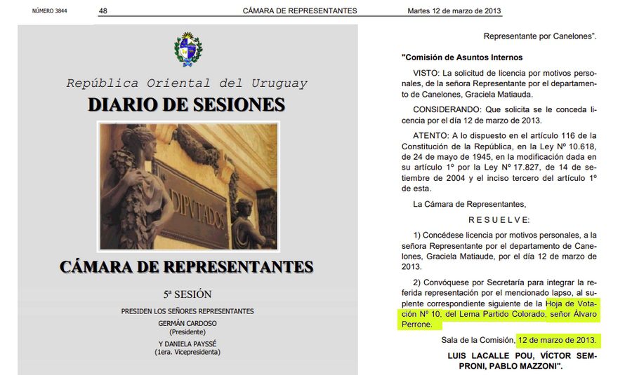 perrone diputado colorado