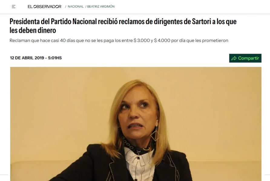 Sartori deudas con dirigentes