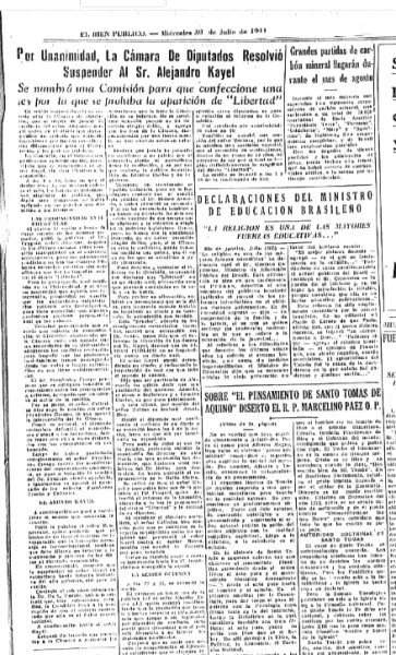 El Bien Público Diputado nazi removido
