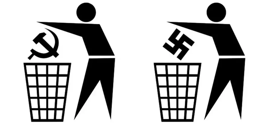 Nazismo y comunismo prohibido