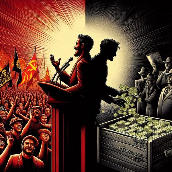 La ideología del saqueo- análisis sobre cómo el discurso de justicia social es la coartada para la concentración de poder y recursos.