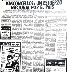 Vasconcellos un esfuerzo por el país 