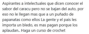 Tuit cariñoso dedicado a quienes integramos Contraviento
